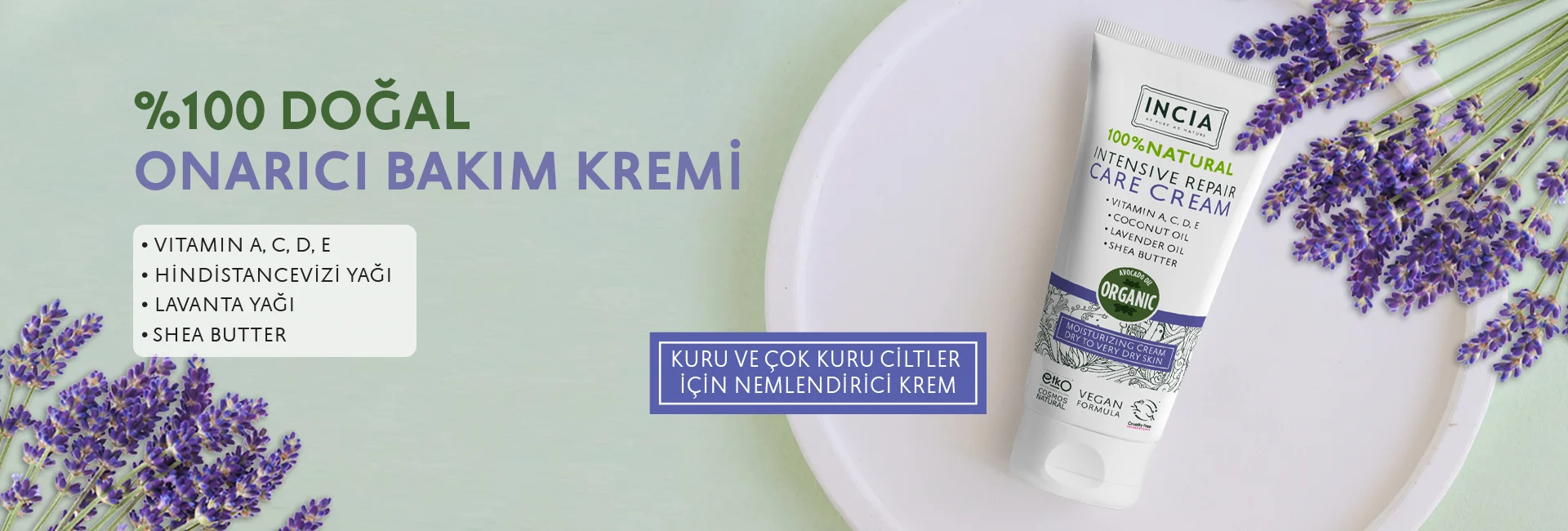 INCIA %100 Doğal Onarıcı Bakım Kremi